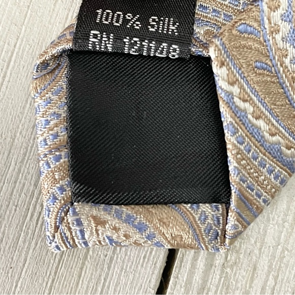 MICHAEL KORS Paisley Silk Necktie Tie - Picture 6 of 6